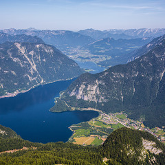 Озеро Гальштат (вид сверху)