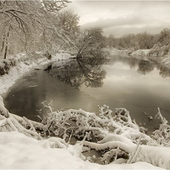 Зимние красоты реки Болва
