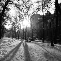 Прогулка по зимнему городу.