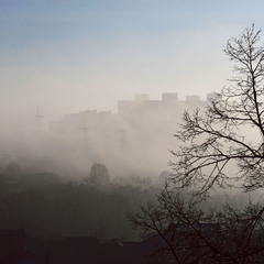 Весенний туман.