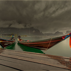 Таиланд...утро в заповеднике Као Сок на восхитительном озере Чиолан...