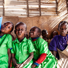 "Открытый" урок в масайской школе...Танзания!