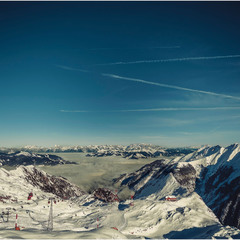 Австрия... ледник Китцштайнхорн – находящийся на высоте 3203 метров...