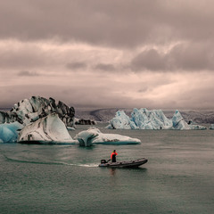 "Разворот"...Ледник, вечер ...Исландия!