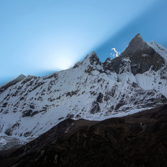 Восход... гора Манаслу (8 156 метров) ....Гималаи,Непал!