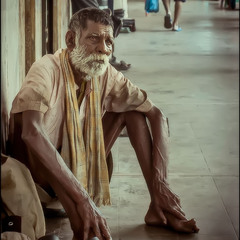Случайный кадр...Индийский старец...Улицами Панаджи.Гоа.Индия.
