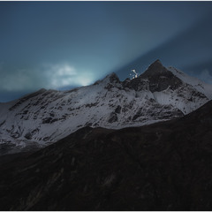 А там за вершинами...солнце!!! Гималаи,Непал...(Из архива,октябрь 2012г.).