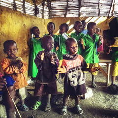 В масайской школе...Танзания!