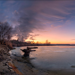 Закат на"Основянском "озере