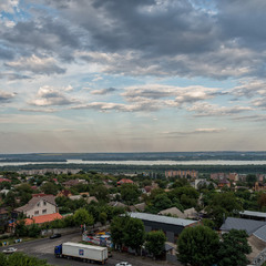 Днепропетровск. Вид с нагорной части на левый берег