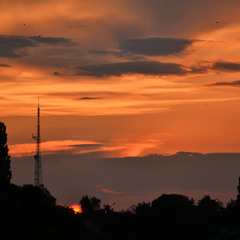 Захід сонця з балкону