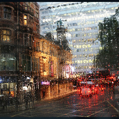Лондон в дождь