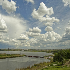 Вид на реку Ингул и Николаев