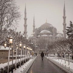 Заснеженный Стамбул