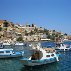 Лодки острова Сими. Греция.