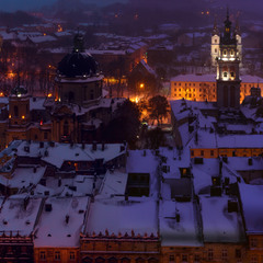 Львів під снігом