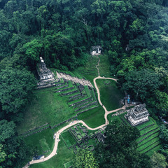 Palenque, Mexico с высоты