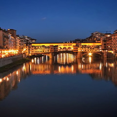 Ponte Vecchio. Флоренція. Вечір..