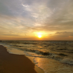 Dawn over the sea