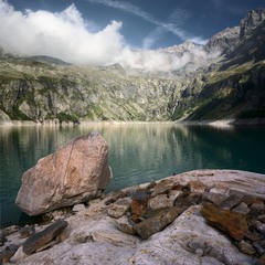 Горное озеро в Италии