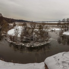 На березі річки. Панорама 12 ВК.