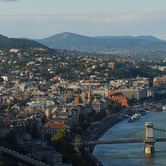Панорама Будапешта с горы Геллерт