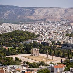 ..с Храмом Зевса Олимпийского внизу