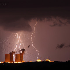 Great storm at nuclear power plants.