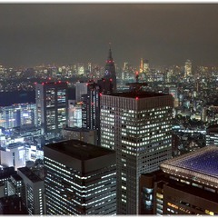 Ночной Токио.