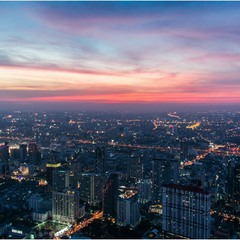 Закат над Бангкоком...