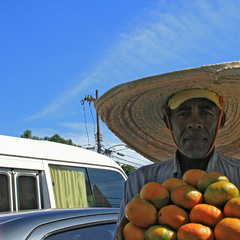 Продавец мандарин Санто Доминго