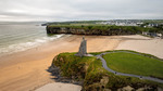 "Coastal Serenity: The Ruins of Ballybunion"