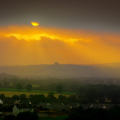 In the sunshine under an Irish sky (Listowel, Co. Kerry, Ireland).