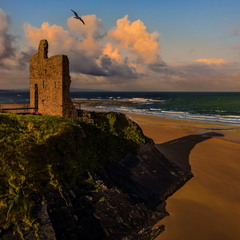 Ballybunion Castle - Замок Баллібаніон (світанок)