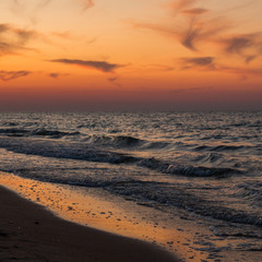 закат над азовским морем