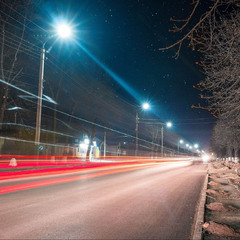 Ночная улица в апреле