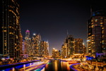 Night view on Dubai Marina