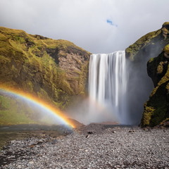 Исландская классика - водопад Скогафосс в сентябре