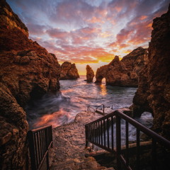Sunrise over Ponta da Piedade