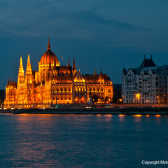 Вечірній Будапешт. Парламент.