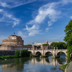 Элиев Мост и Замок Святого Ангела, Рим