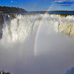 Южная Америка Бразилия  Водопады  Игуассу   Глотка ДЪЯВОЛА