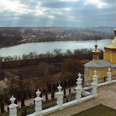 Вид з вікна палацу Вишневецьких