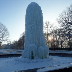 Зимовий фонтан..