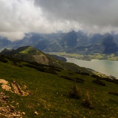 Австрийские Альпы с видом на Вольфгангзее