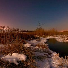 Тиха украинская зимняя ночь