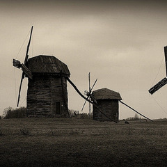 Old wind power mills...