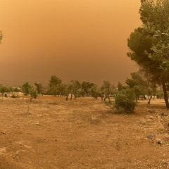 Пил з пустелі біля Афін