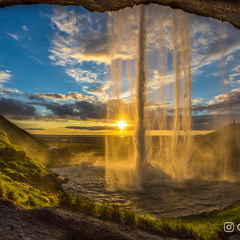 Водопад Сельяландсфосс, Исландия