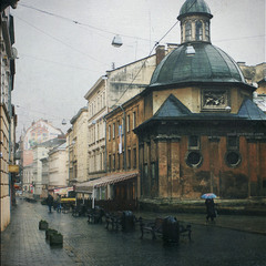 Дождливое утро во Львове